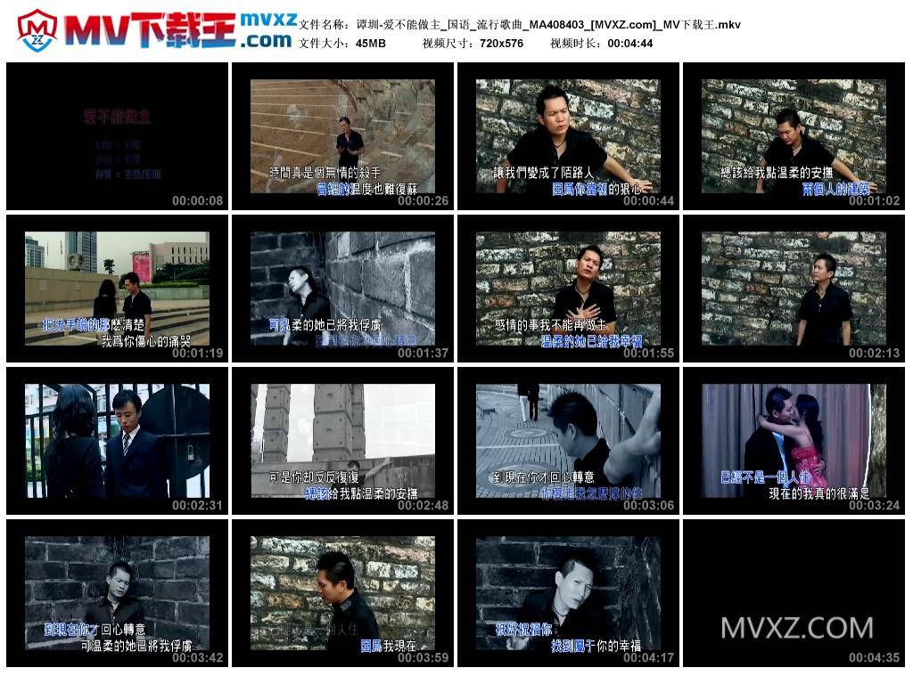 谭圳-爱不能做主_国语_流行歌曲_MA408403